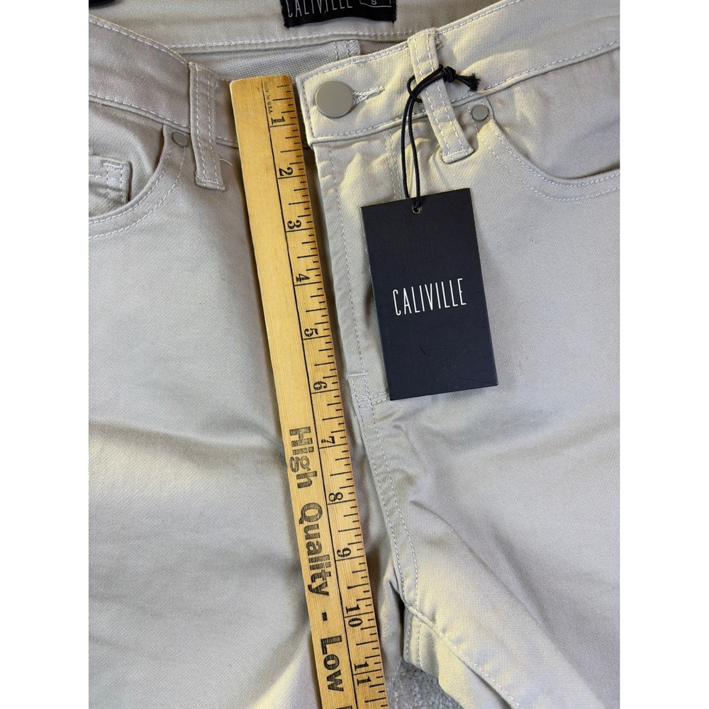 CALIVILLE Chino Shorts Men Small (29x6.5) Beige Stretch Casual Preppy Summer NEW - Picture 6 of 7